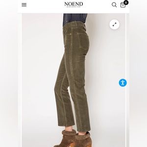 NWOT Farrah Corduroy Kick Flare In Sage Size 29